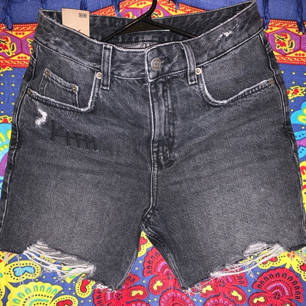 Ksubi x Kith Racer Black Denim Short Eclipze